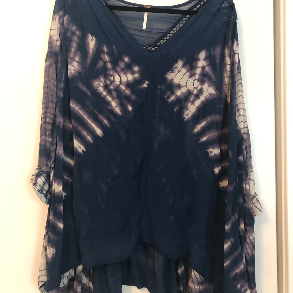 Free People Tie Dye Blouse